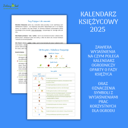 Kalendarz Księżycowy 2025 Zielony Sad PDF do druku