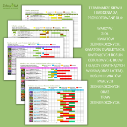 Kalendarz ogrodnika z terminarzami Anna Niezgoda Zielony Sad