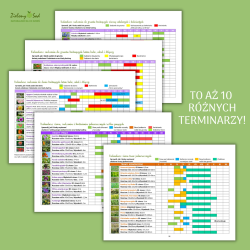 Kalendarz ogrodnika z terminarzami Anna Niezgoda Zielony Sad